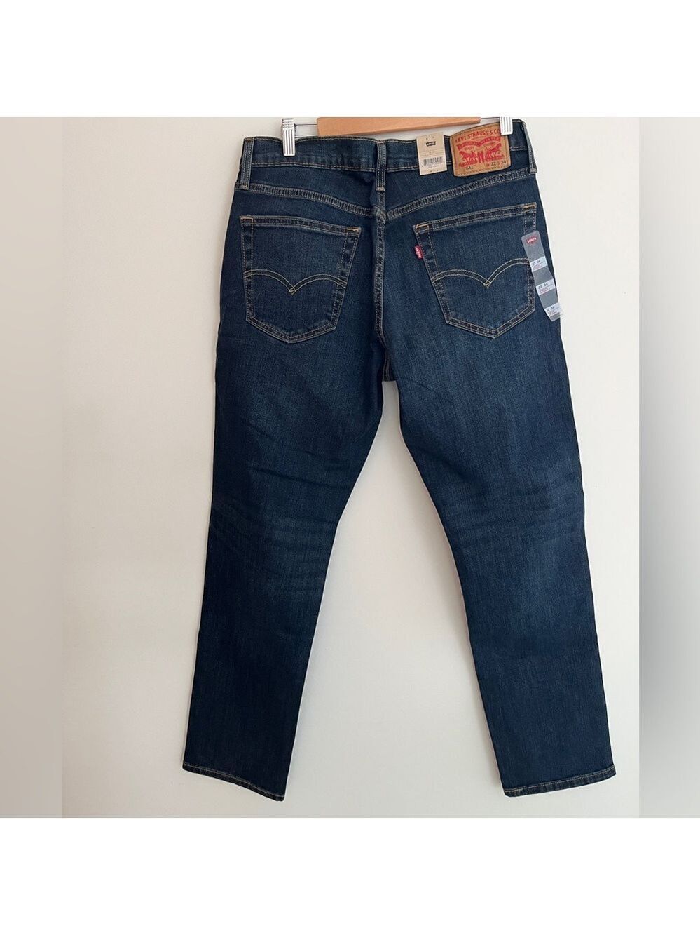 LEVI'S 541 Athletic Taper Jeans Stretch Classic 5 Pocket Dark Blue W32 L34 NWT